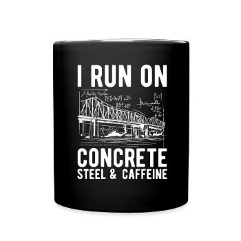 Bridge Engineer Bridge Construction - Full Colour Mug - black - Front