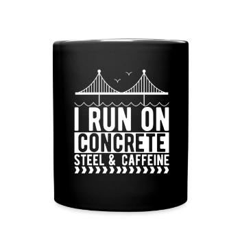 Bridge Engineer Bridge Construction - Full Colour Mug - black - Front