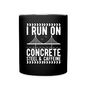Bridge Engineer Bridge Construction - Full Colour Mug - black - Front