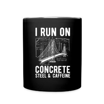 Ingénieur des ponts Construction de ponts - Mug uni - noir - Devant