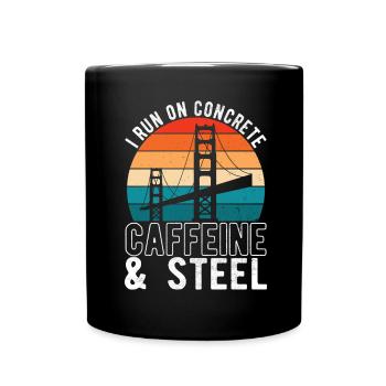 Bridge Engineer Bridge Construction - Full Colour Mug - black - Front