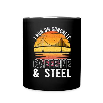 Bridge Engineer Bridge Construction - Full Colour Mug - black - Front