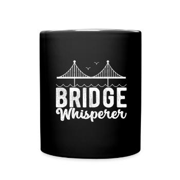 Bridge Engineer Bridge Construction - Full Colour Mug - black - Front