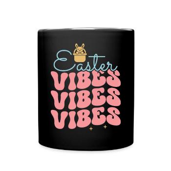 Ostern - Tasse einfarbig - Schwarz - Vorne