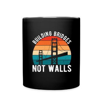 Bridge Engineer Bridge Construction - Full Colour Mug - black - Front