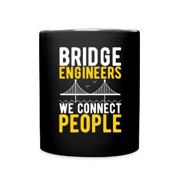 Ingénieur des ponts Construction de ponts - Mug uni - noir - Devant