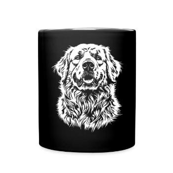 Pyrenean Mountain Dog Portrait Dog Dog - Full Colour Mug - black - Front