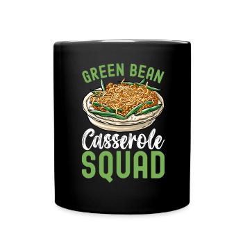 Casserole de haricots verts - Mug uni - noir - Devant