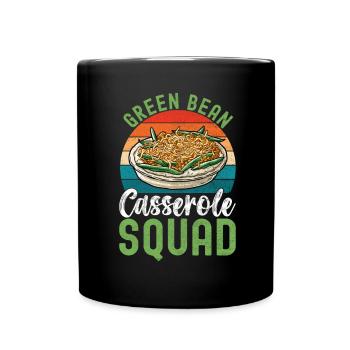 Casserole de haricots verts - Mug uni - noir - Devant