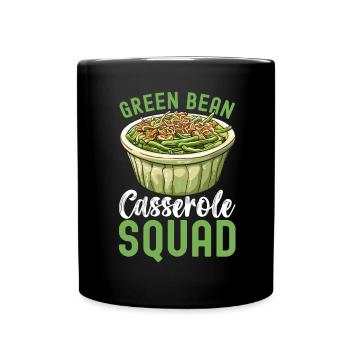 Casserole de haricots verts - Mug uni - noir - Devant