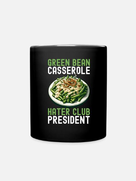 Grüne Bohnen Auflauf - Tasse einfarbig - Schwarz