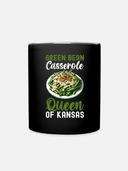Grüne Bohnen Auflauf - Tasse einfarbig - Schwarz