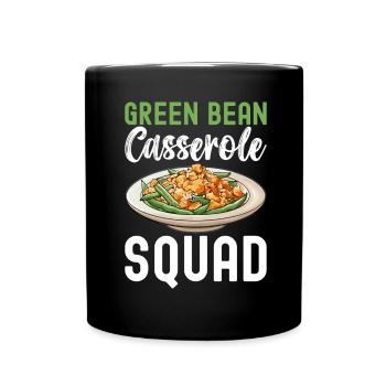Casserole de haricots verts - Mug uni - noir - Devant