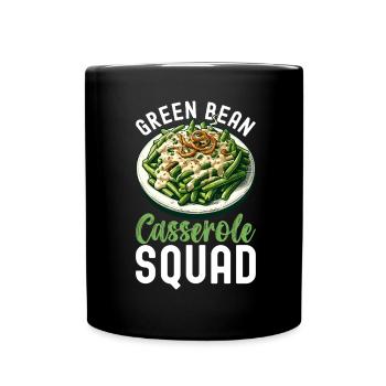 Casserole de haricots verts - Mug uni - noir - Devant