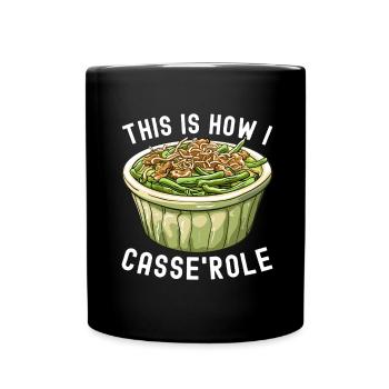 Casserole de haricots verts - Mug uni - noir - Devant