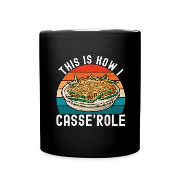 Casserole de haricots verts - Mug uni - noir - Devant