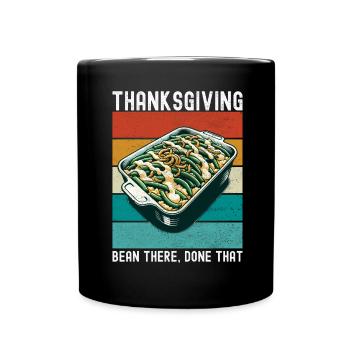 Casserole de haricots verts - Mug uni - noir - Devant
