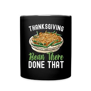 Casserole de haricots verts - Mug uni - noir - Devant