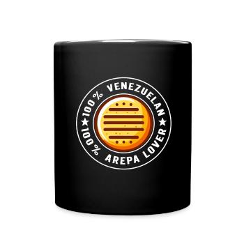 Venezolanische Arepas - Tasse einfarbig - Schwarz - Vorne
