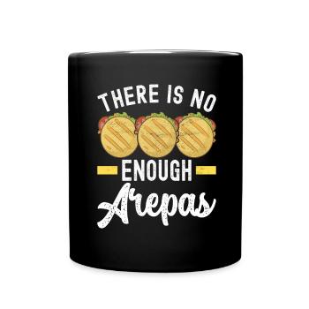 Venezolanische Arepas - Tasse einfarbig - Schwarz - Vorne