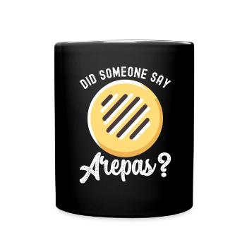 Venezuelan Arepas - Full Colour Mug - black - Front
