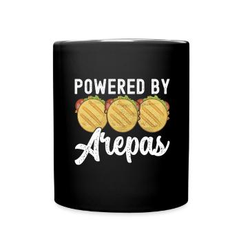 Venezolanische Arepas - Tasse einfarbig - Schwarz - Vorne