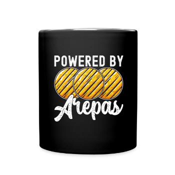 Venezolanische Arepas - Tasse einfarbig - Schwarz - Vorne