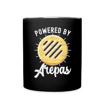 Venezolanische Arepas - Tasse einfarbig - Schwarz - Vorne
