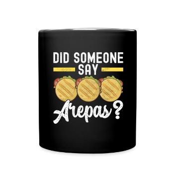 Venezuelan Arepas - Full Colour Mug - black - Front