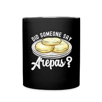 Venezuelan Arepas - Full Colour Mug - black - Front