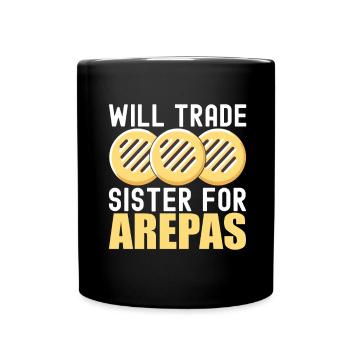 Venezuelan Arepas - Full Colour Mug - black - Front