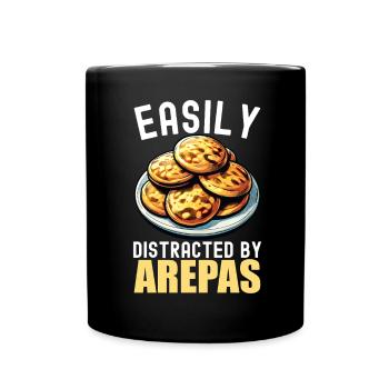 Venezuelan Arepas - Full Colour Mug - black - Front