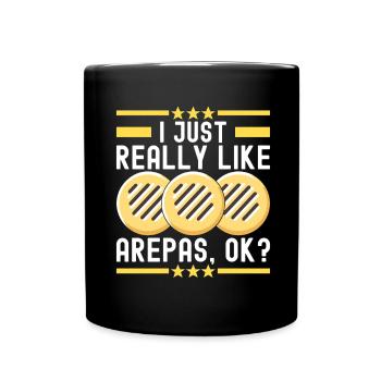 Venezuelan Arepas - Full Colour Mug - black - Front
