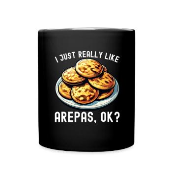 Venezuelan Arepas - Full Colour Mug - black - Front