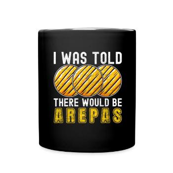 Venezuelan Arepas - Full Colour Mug - black - Front