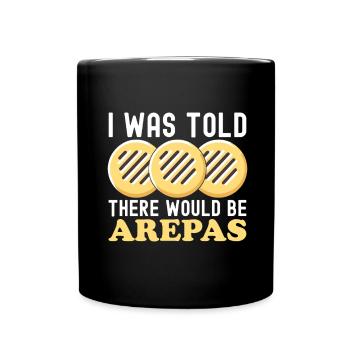 Arepas vénézuélienne - Mug uni - noir - Devant