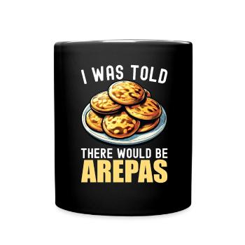 Venezolanische Arepas - Tasse einfarbig - Schwarz - Vorne