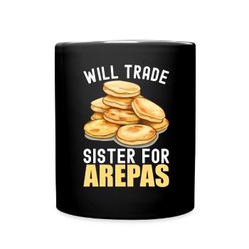 Venezuelan Arepas - Full Colour Mug - black - Front