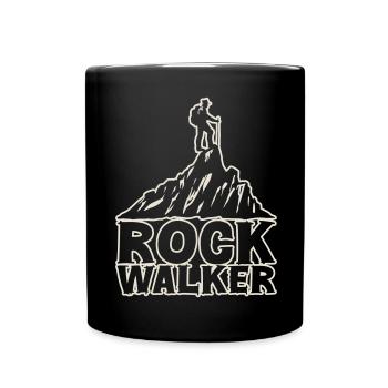 Rock Walker [Weiß] - Tasse einfarbig - Schwarz - Vorne