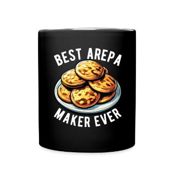 Venezolanische Arepas - Tasse einfarbig - Schwarz - Vorne