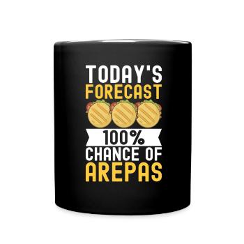 Venezuelan Arepas - Full Colour Mug - black - Front