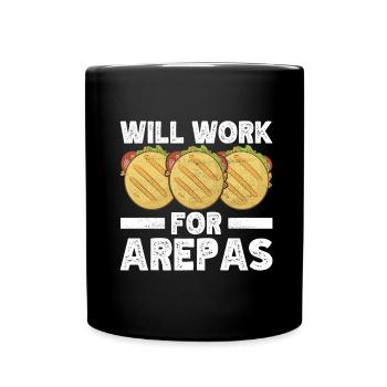 Venezuelan Arepas - Full Colour Mug - black - Front