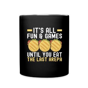 Venezuelan Arepas - Full Colour Mug - black - Front