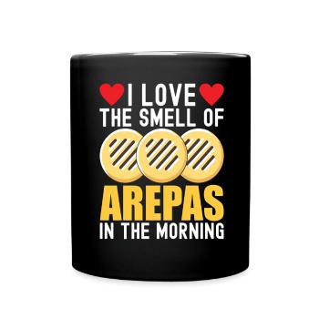 Venezolanische Arepas - Tasse einfarbig - Schwarz - Vorne