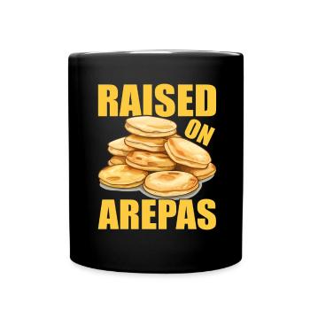 Venezolanische Arepas - Tasse einfarbig - Schwarz - Vorne