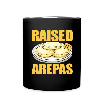 Venezolanische Arepas - Tasse einfarbig - Schwarz - Vorne