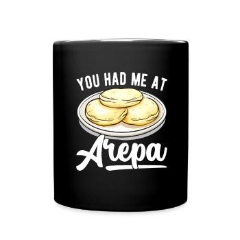 Venezuelan Arepas - Full Colour Mug - black - Front
