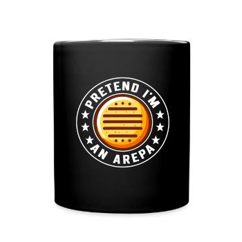 Venezolanische Arepas - Tasse einfarbig - Schwarz - Vorne