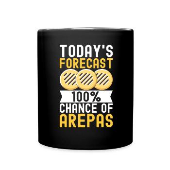 Venezuelan Arepas - Full Colour Mug - black - Front