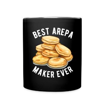 Venezolanische Arepas - Tasse einfarbig - Schwarz - Vorne